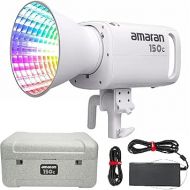 Aputure Amaran 150c COB RGBWW Video Light Bowens Mount,150W 2,500K to 7,500K CCT with G/M Adjustment,15,610 lux @ 1m with Hyper Reflector (White)