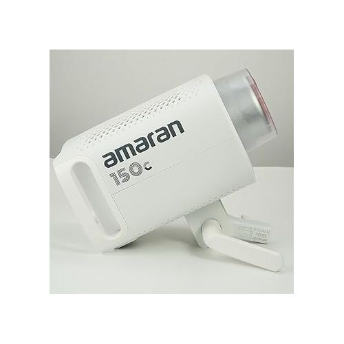  Aputure Amaran 150c COB RGBWW Video Light Bowens Mount,150W 2,500K to 7,500K CCT with G/M Adjustment,15,610 lux @ 1m with Hyper Reflector (White)