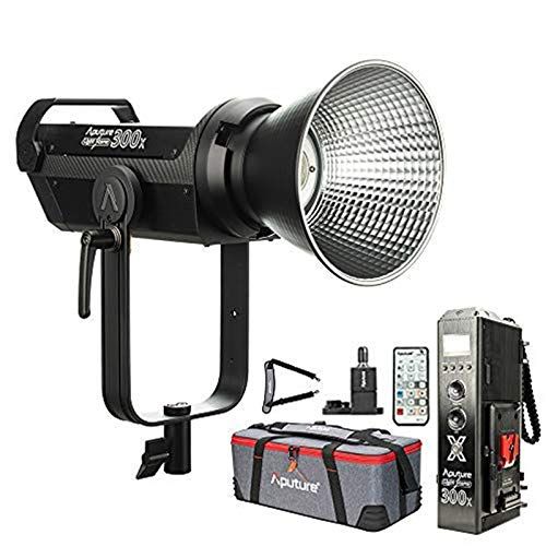  Aputure LS 300x Bi-Color LED Video Light, 2700-6500k 350W 24300lux@1m Sidus Link App & 2.4Ghz Remote Control 9 Built-in Lighting Effects CCT Presets Support