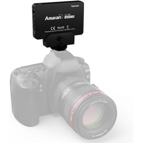  [아마존베스트]Aputure AL-M9 Amaran LED Mini Light on Camera Video Light, Black