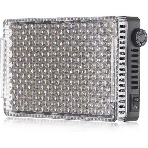  Aputure AL-F7, Aputure H198 Upgrade Ver 256 LED Bi-Color Dimmable Led Video Light, CRI95+ TLCI95+, 3200-9500K, Stepless Brightness, Multiple Charging Methods, Lightweight Compact w