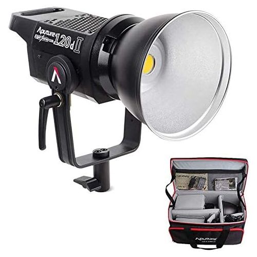  Aputure 120D Mark 2, 120D II LED, 180W Daylight Balanced Led Video Light with PERGEAR Cloth, 30,000 lux@0.5m, CRI96+ TLCI97+, Support DMX, 5 Pre-Programmed Lighting Effects, Ultra