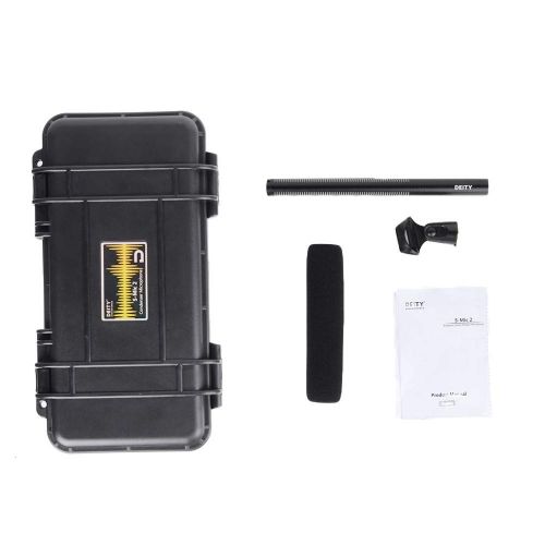  Aputure Deity S-Mic 2 Location Kit Broadcast Mic with Super Low Noise Low-Noise Directional Shotgun Microphone for Hi-Res Broadcast wEACHSHOT Cleaning Cloth