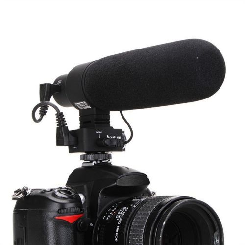  Aputure V-Mic D2 Sensitivity Adjustable Directional Condenser Shotgun Microphone Compatible Canon Nikon Sony DSLR Camcorder