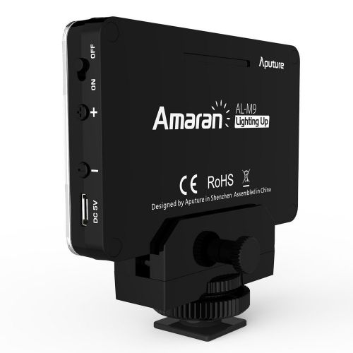  Aputure AL-M9 Amaran LED Mini Light on Camera Video Light, Black