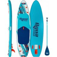 Aqua PRO Halcyon Sport Inflatable Stand-Up Paddleboard iSUP, Standard Design with Non-Slip EVA Deck, Includes Paddle, Ankle Leash, Pump and Carry/Storage Bag