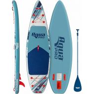 Aqua PRO Halcyon Touring Inflatable Stand-Up Paddleboard iSUP, Sleek Stable Design with Non-Slip EVA Deck, Includes Paddle, Ankle Leash, Pump and Carry/Storage Bag