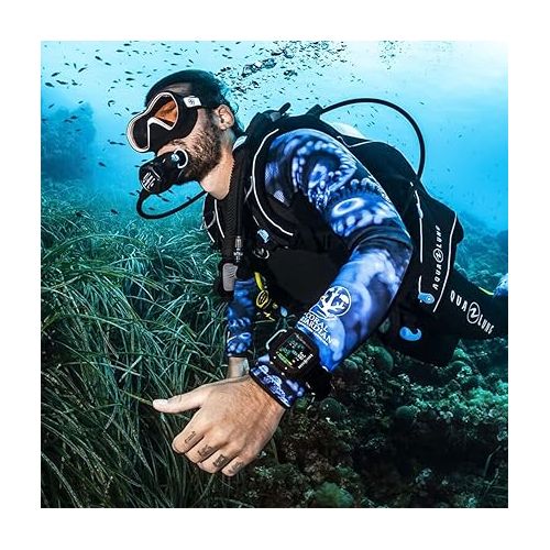  Aqua Lung Hydroflex 1mm Wetsuit - Men - Camo Blue