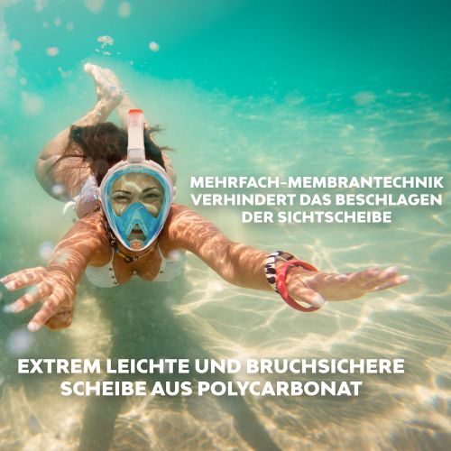  Vollgesichts Schnorchelmaske  La Costa Easy Dive Deluxe  vom Wassersportexperten Aqua Lung