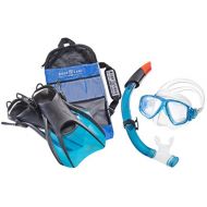 Aqua Lung Sport La Costa Travel Deluxe 3er Set (Tauchmaske, Schnorchel & Flossen) inkl. Beutel