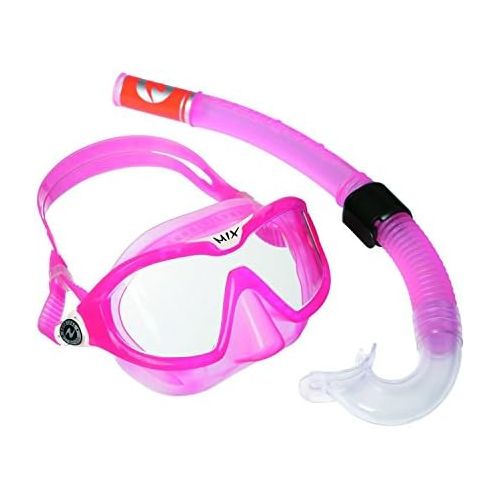  Aqua Lung Sport Mix Maske und Schnorchel Combo S Clear Lens/Pink