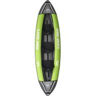 Aqua Marina Laxo-380, Inflatable Leisure Kayak for 3 Person, 380 cm Length, Green/Grey