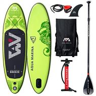 AM Aqua Marina Breeze Stand Up Paddle Board 9.0” Gruen aufblasbar iSUP im Set, 275 x 76 x 12 cm