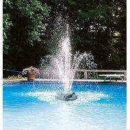 Aqua Select Grecian Outdoor Pool Fountain | for Above Ground or Inground Swimming Pools | Three Tier Fountain | Grey Rock