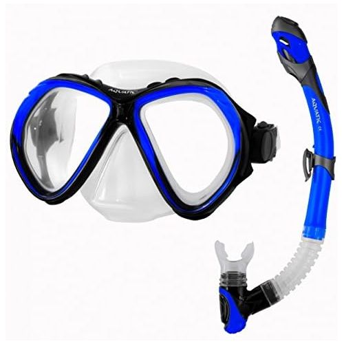  Aqua Speed Zona & ELBA Set Schnorchel + Taucherbrille (Schnorchelset Soft-Silikon Anti-Fog UV-Schutz)