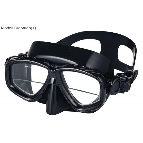  Aqua Speed - Optic PRO Taucherbrille mit Sehstaerke/Dioptrien Rechts/Links individuell | Schnorchelmaske