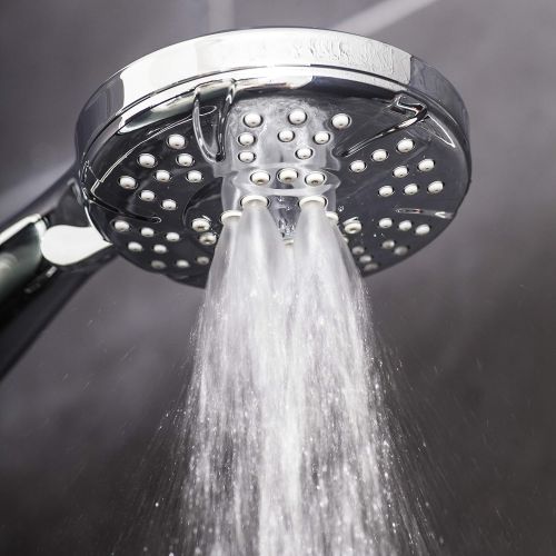  AquaBliss TheraSpa Hand Shower  6 Mode Massage Shower Head with Hose High Pressure to Gentle Water Saving Mode - 6.5 FT No-Tangle Handheld Shower Head with Extra Long Hose & Adj.