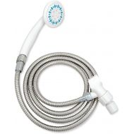 AquaSense 770-980 3 Setting Handheld Shower Head with Ultra-Long Stainless Steel Hose, White
