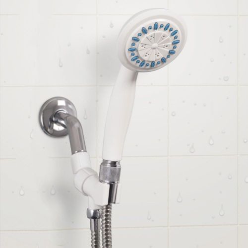  AquaSense 770-980 3 Setting Handheld Shower Head with Ultra-Long Stainless Steel Hose, White