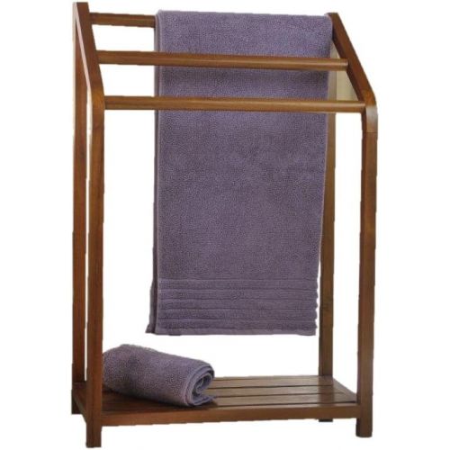  AquaTeak The Original Sula Versatile Teak Towel Rack