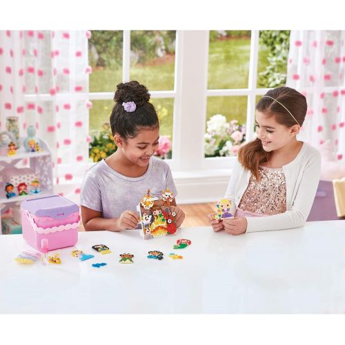  Aquabeads Disney Princess Creation Cube, Complete Arts & Crafts Bead Kit for Children Over 2,500 Beads & Display Stand The Create Belle, Ariel, Tiana, Rapunzel and More