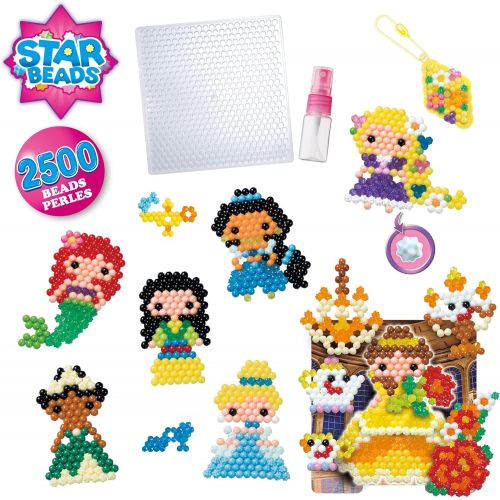  Aquabeads Disney Princess Creation Cube, Complete Arts & Crafts Bead Kit for Children Over 2,500 Beads & Display Stand The Create Belle, Ariel, Tiana, Rapunzel and More
