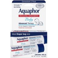 [아마존베스트]Aquaphor Baby Healing Ointment To-Go Pack - Advanced Therapy for Chapped Cheeks and Diaper Rash - Two .35 oz Tubes