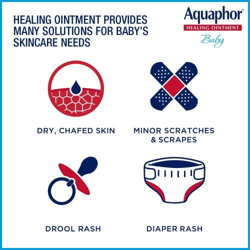  [아마존베스트]Aquaphor Baby Healing Ointment To-Go Pack - Advanced Therapy for Chapped Cheeks and Diaper Rash - Two .35 oz Tubes