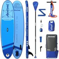 AQUAPLANET Inflatable Stand Up Paddle Board Kit - All Round Ten | 10 Foot | Ideal for SUP Beginners & Experts | Includes Fin, Paddle, Pump, Repair Kit, Backpack, Leash, Dry Bag, Carry Strap