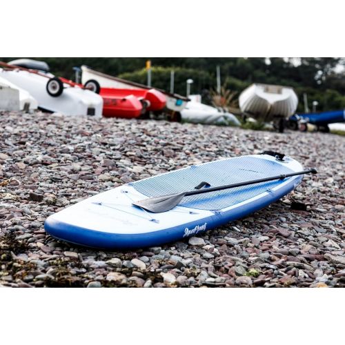  Aquaplanet 10ft Allround Paddle Board - Beginner’s Kit. Air Pump with Pressure Gauge,Adjustable Aluminium Floating Paddle,Repair Kit,Heavy Duty Carry Rucksack & Premium Leash & 4 K