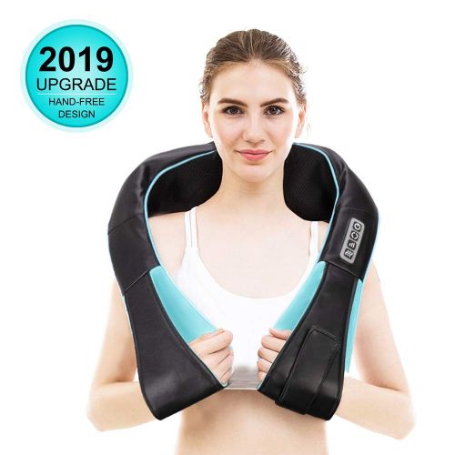  Aquapro Neck Shoulder Back Massager with Heat, Deep Tissue 4D Kneading Shiatsu Full Body Massager for Neck...