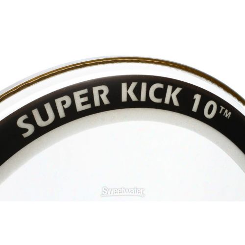  Aquarian Super Kick 10 Clear Bass Drumhead - 22 inch