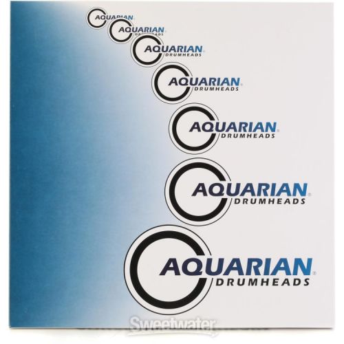  Aquarian Hi-Velocity Series Drumhead - 14 inch - White Textured