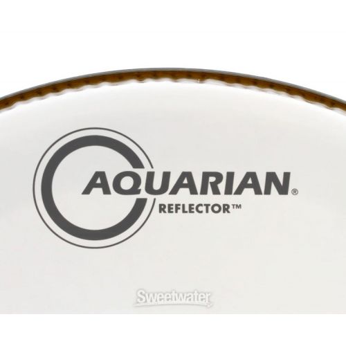  Aquarian Reflector Ice White Super Kick Bass Drumhead - 20 inch