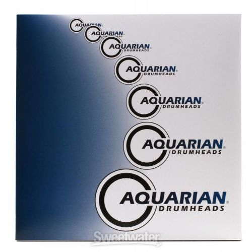  Aquarian Reflector Black Mirror Drumhead - 14 inch