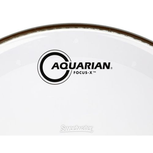  Aquarian Focus-X Clear Drumhead - 14 inch