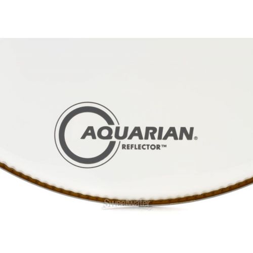  Aquarian Reflector Ice White Bass Drumhead - 22 inch