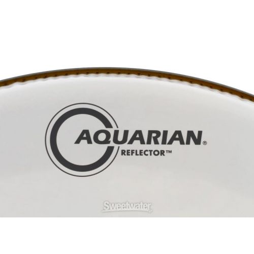  Aquarian Reflector Ice White Super Kick Bass Drumhead - 28 inch