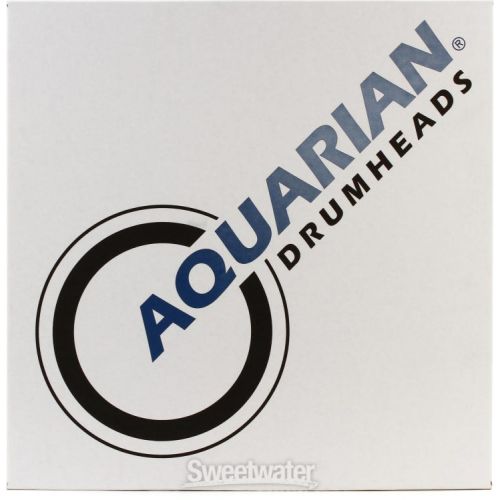  Aquarian Reflector Ice White Super Kick Bass Drumhead - 18 inch