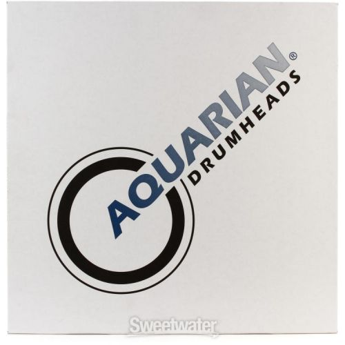  Aquarian Reflector Ice White Super Kick Bass Drumhead - 24 inch