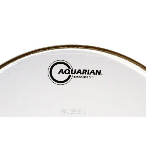  Aquarian Response 2 Clear Drumhead - 14 inch