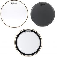 Aquarian Textured Coated Reflector Snare Drumhead w/ Resonant and Bass Heads