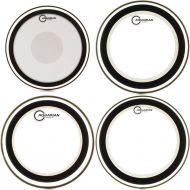 Aquarian Studio-X Series Clear 3 Piece Tom Pack - 10/12/16 - w/ 14in Snare Head