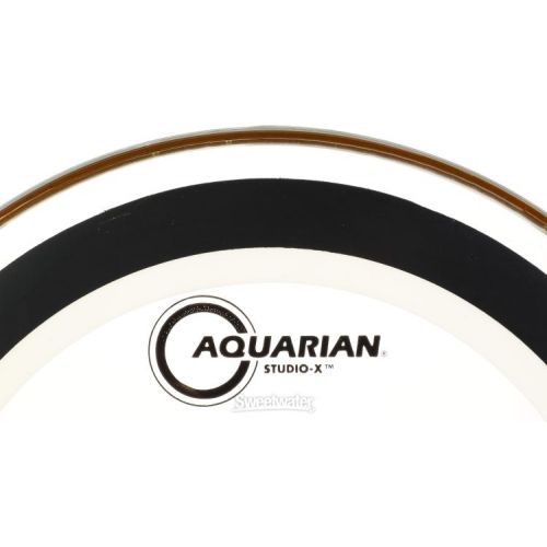  Aquarian Studio-X Series Clear 3 Piece Tom Pack - 10/12/16 - w/ 14in Snare Head
