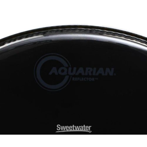  Aquarian Reflector Black Mirror Drumhead - 15 inch