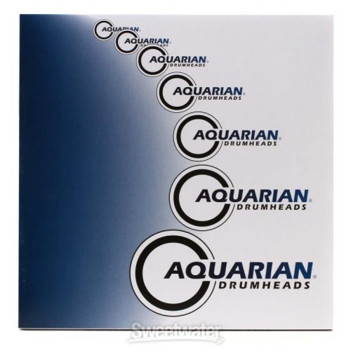  Aquarian Reflector Black Mirror Drumhead - 13 inch