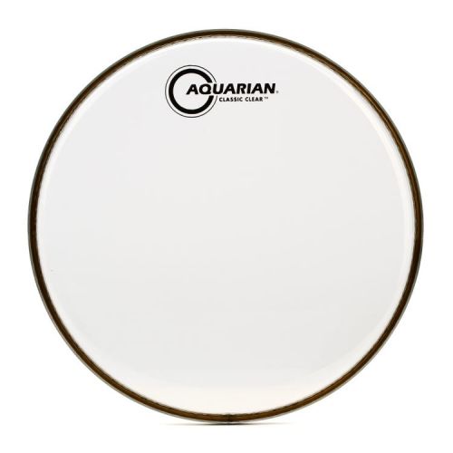  Aquarian Classic Clear 5 Piece Set Bundle -10/12/14/16/22