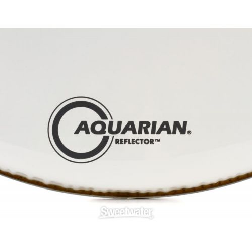  Aquarian Reflector Ice White Bass Drumhead - 28 inch