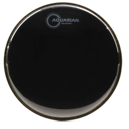  Aquarian Reflector Black Mirror 3 Piece Tom Pack - 10/12/16 - with 14in Snare Head