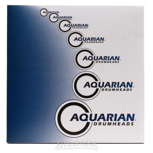  Aquarian Reflector Black Mirror Drumhead - 10 inch